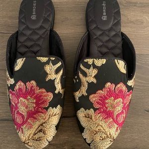 Birdies Phoebe Slides in Floral Jacquard